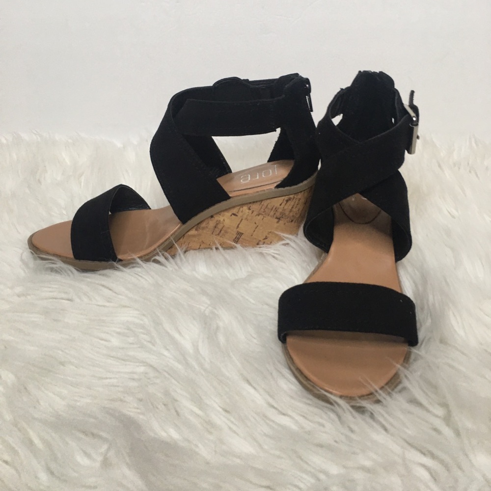 Jore size 6.5 Wedge Sandals black
